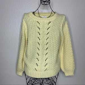 Lucky Brand Yellow Knitted Sweater
